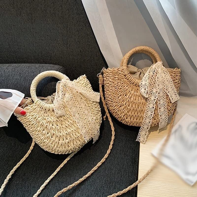 Amazon.co.jp: かごバッグ 夏 ストローバッグ カゴバッグ 編みかご