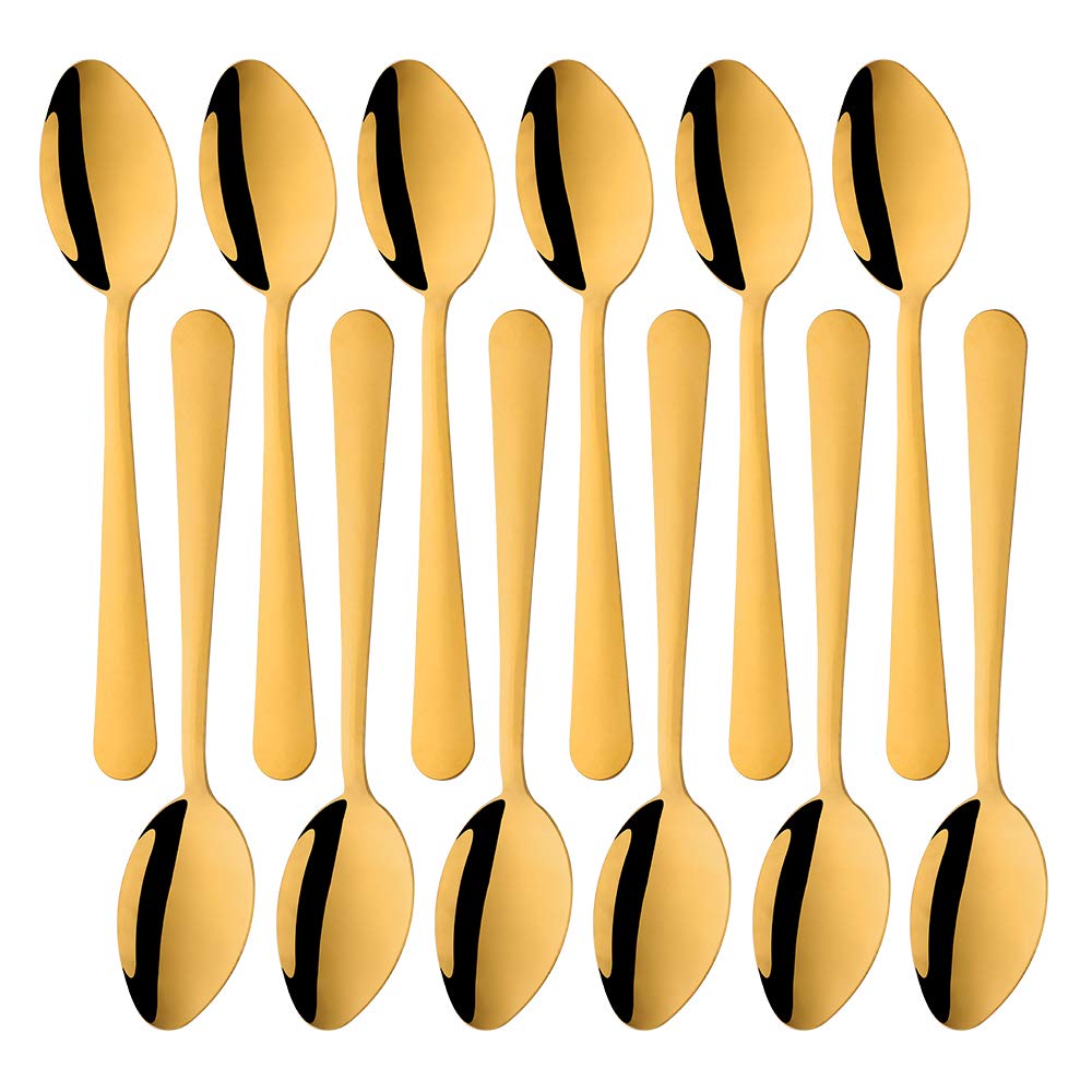 Qiborun Serving Spoons, 12 Pieces 8 Inches Serving Tablespoons, Large