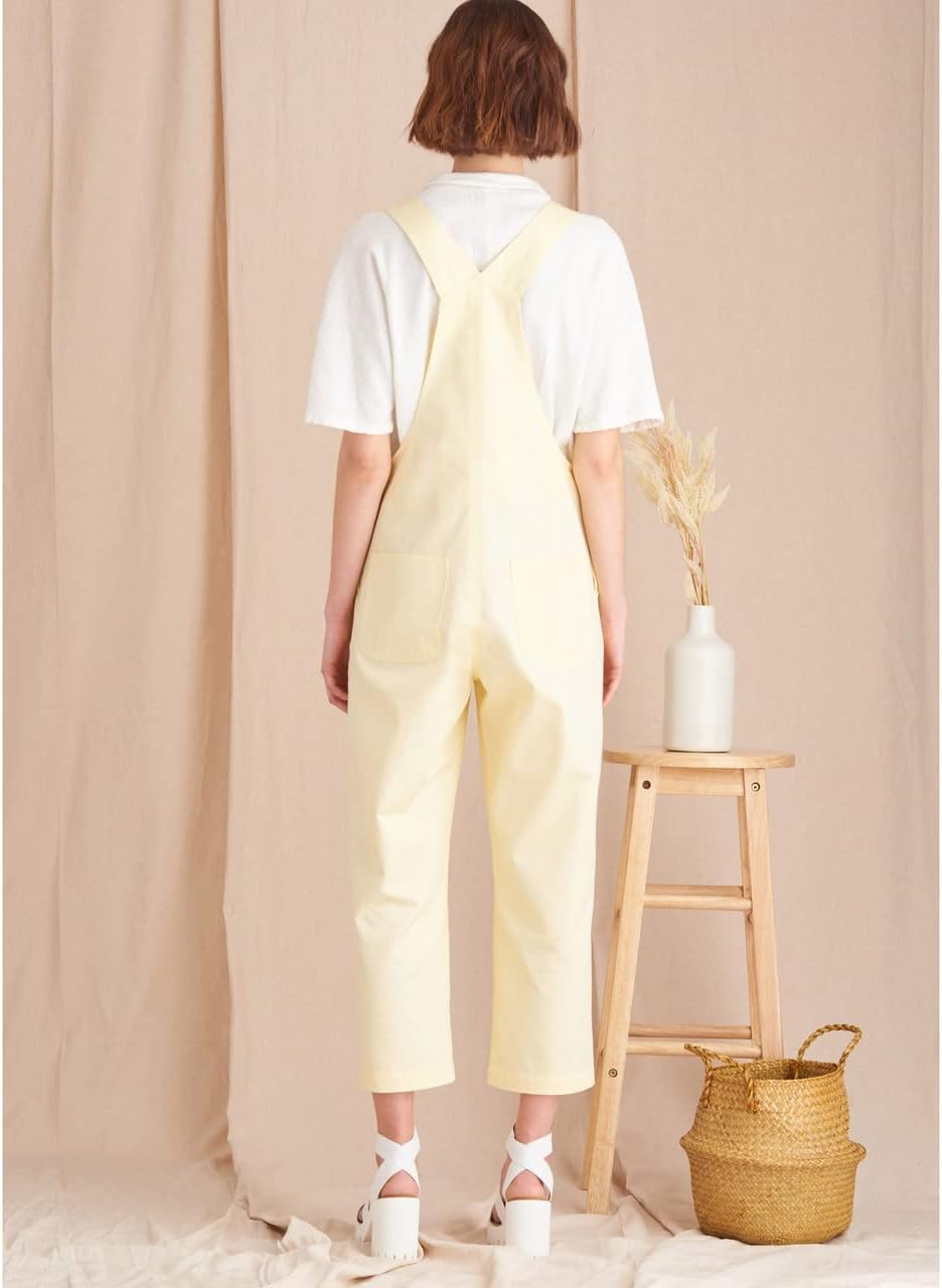 Simplicity SS9590A Misses' Straight Leg Overalls Sewing Pattern Packet, Design Code S9590, Sizes XS-S-M-L-XL