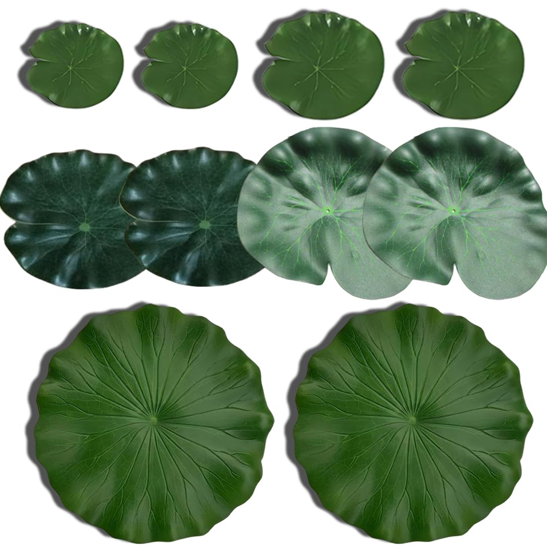 10 pezzi fiori galleggianti, ninfee artificiali, piante acquatiche artificiali, mini stagno, fiori per laghetti,per Decorare Acquari d'Acqua Dolce, Giardini, Stagni