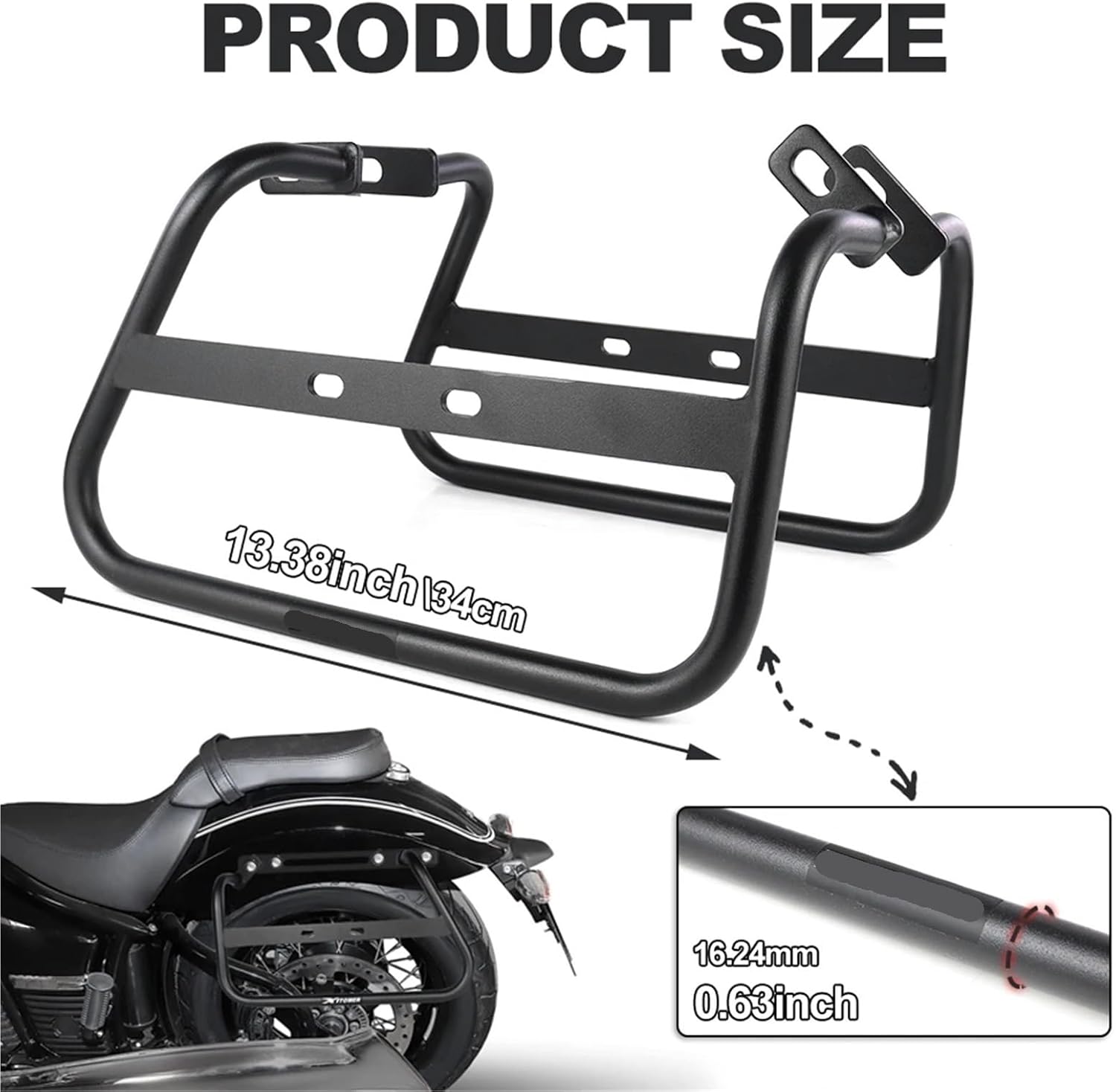 Replacement Fit for BMW R18 Classic 2020-2023 100 Motorcycle Side Luggage Rack Bracket Pannier Saddlebag Holder Support Racks