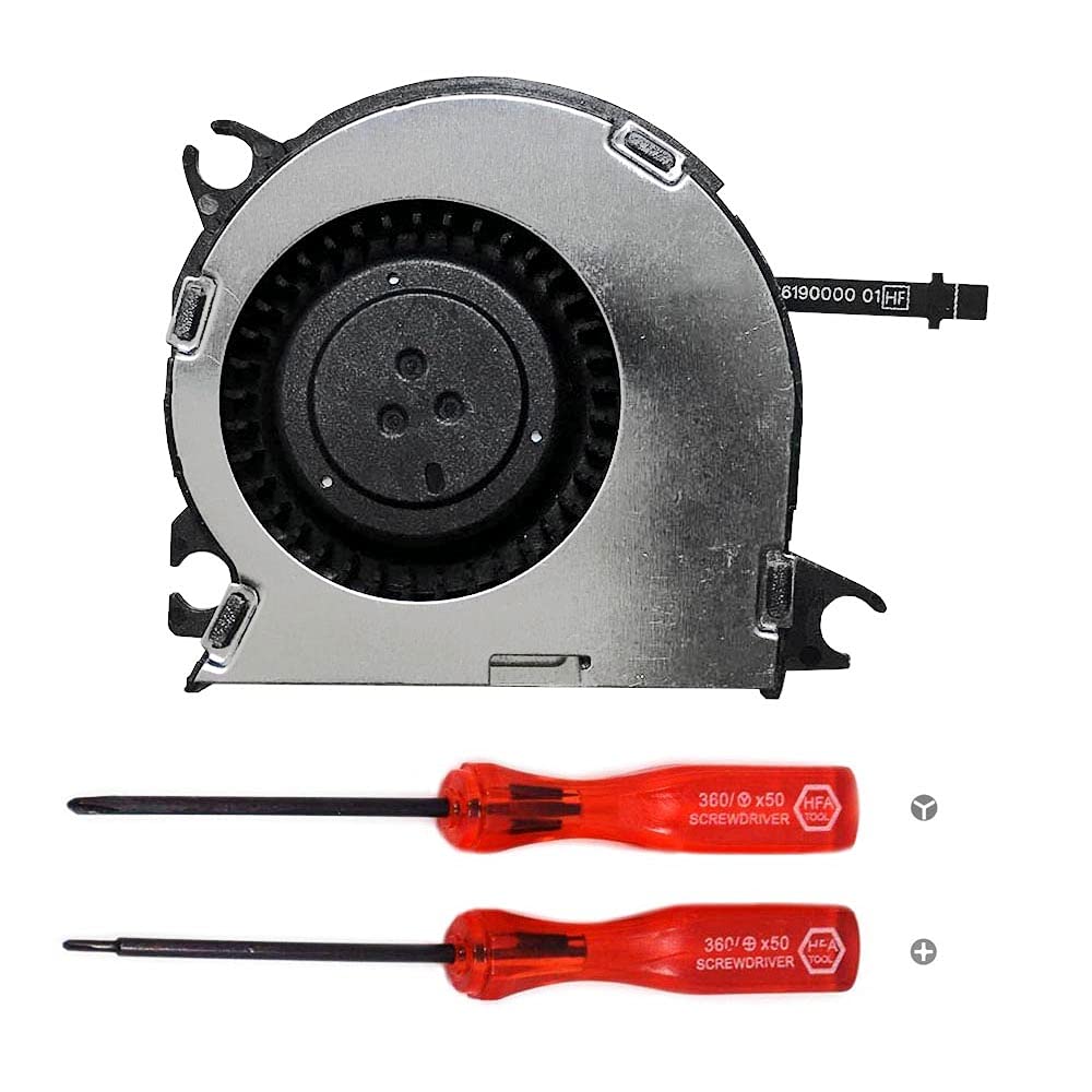 Partsatoz Internal CPU GPU Cooling Fan Cooler Replacement with 2.0mm Triwing and 1.5mm Phillips
