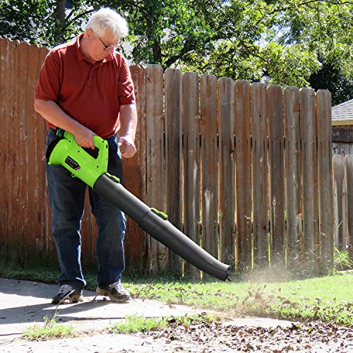 Cordless Leaf Blower - BHY 21V Electric Leaf Blower with 4.0Ah Battery, 2 Adjustable Tubes and 6 Adjustable Speeds, Handheld Leaf Blower for Leaves, Snow Debris,Yard, Work Around The House - Thumbnail 2