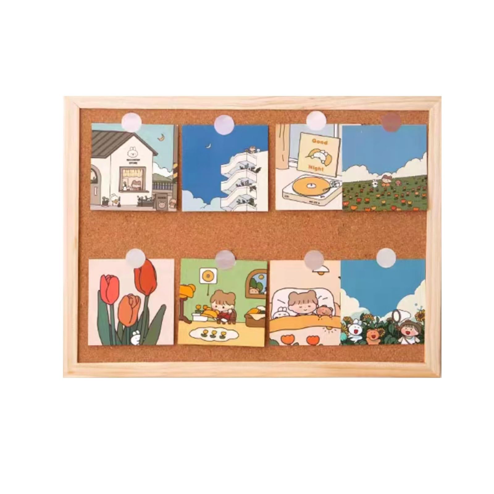 Tablice korkowe, Do ścian, drewniana rama, tablica korkowa(40 * 30cm)