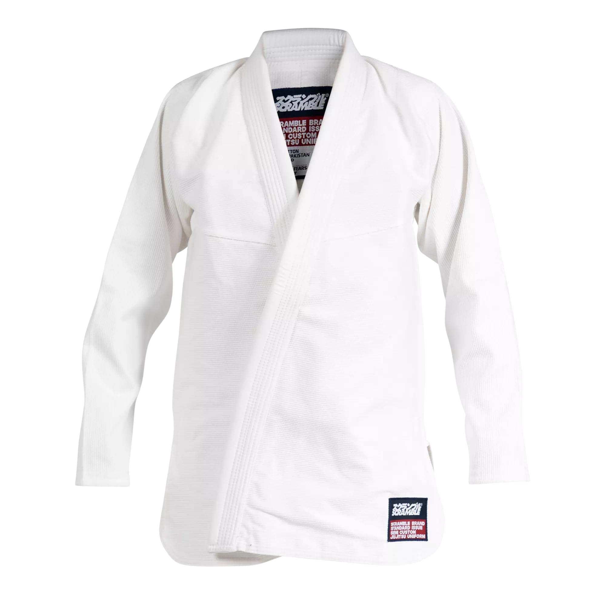 SCRAMBLE Standard Numéro V3 BJJ Gi Blanc