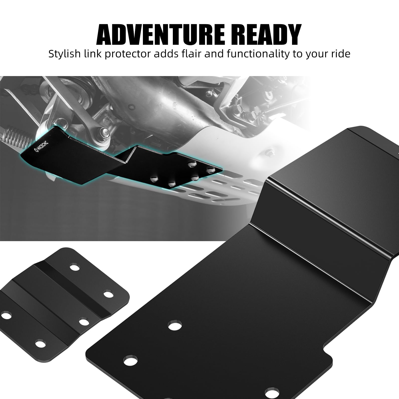 NICECNC Protection de Liaison arrière Compatible with Tenere 700 /XTZ700 XTZ07 2019-2024, Voir compatibilité