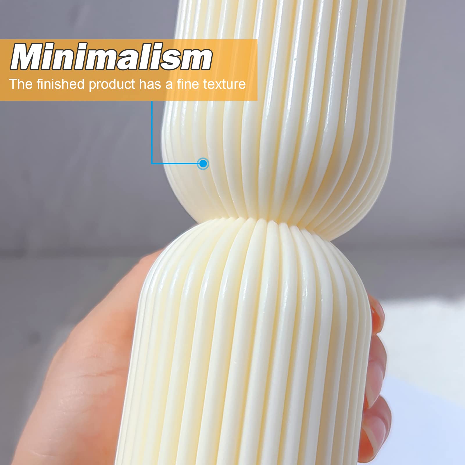 Stampo per candele in silicone fai-da-te Stampi per candele fusione Stampi per candele pilastro silicone Sapone fatto a mano 3D per fusione per creazione di candele per aromaterapia fai-da-te