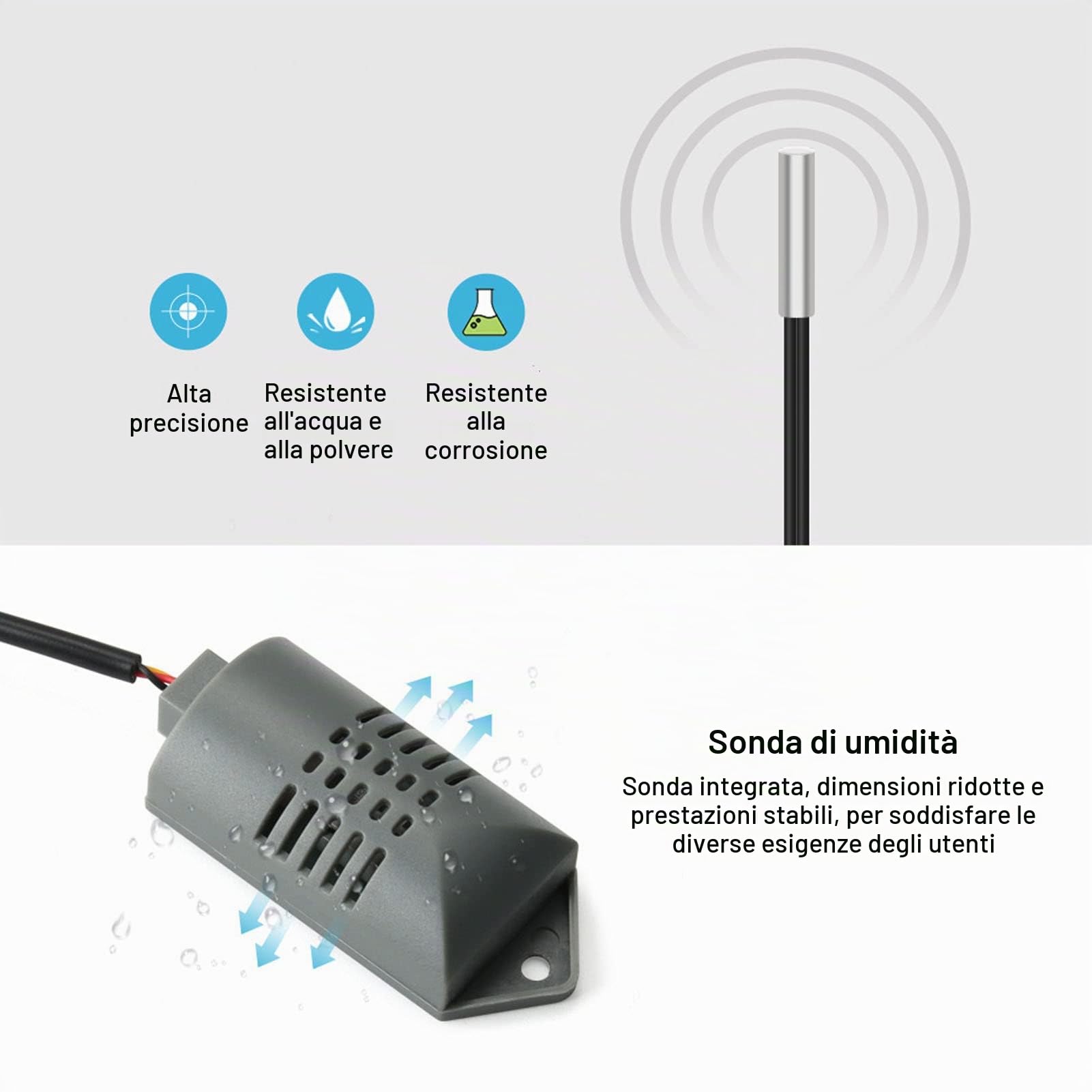 Termostato Intelligente per Incubatrice, Igrostato Automatico con Sonda Umidità e Temperatura, Controllo Remoto per Hatching, DC 12V