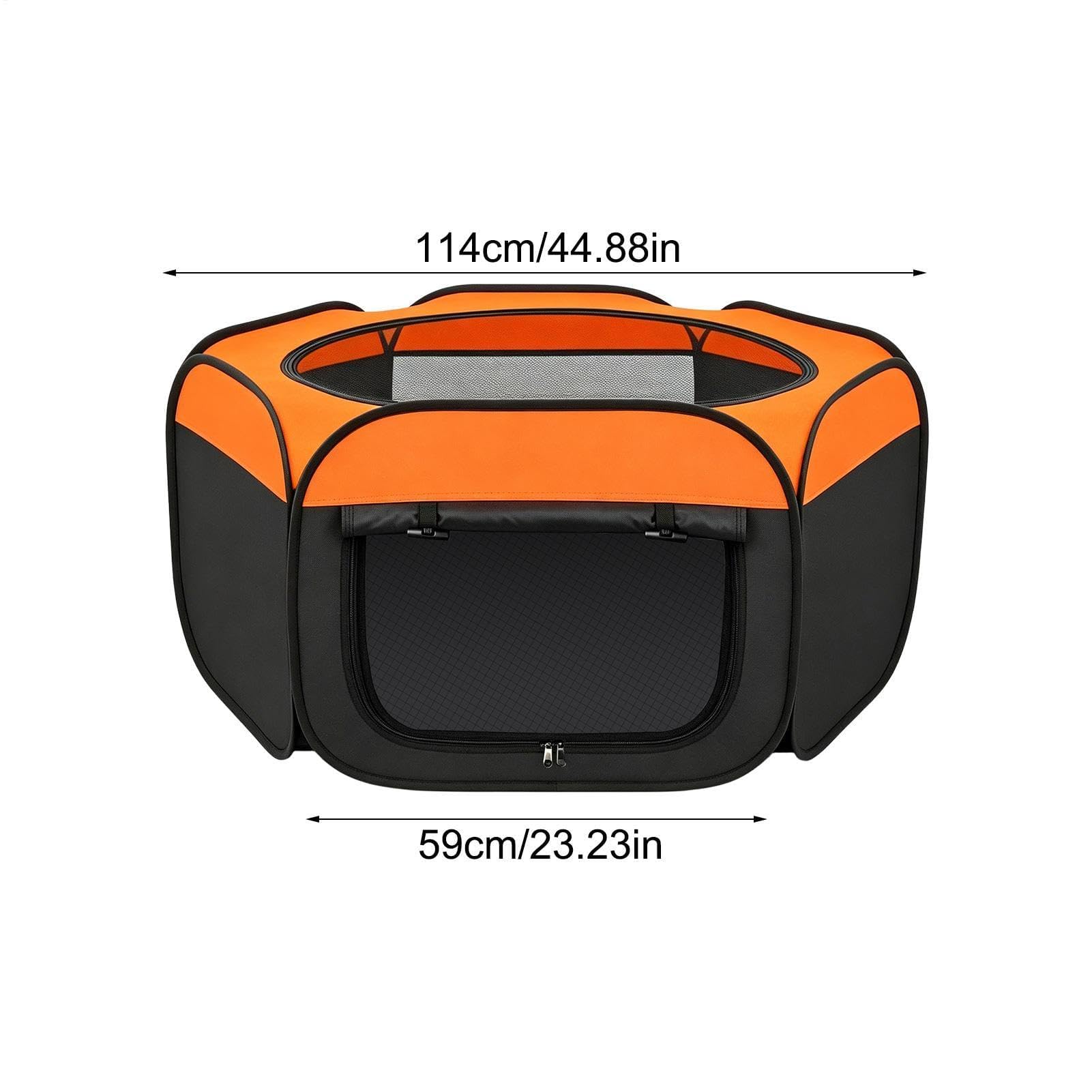 Caja de cría de pollitos, doble puerta, portátil, para exteriores, 44.9 x 44.9 x 23.2 pulgadas, ideal para pollitos, gatitos, conejos, hámsters, cobayas