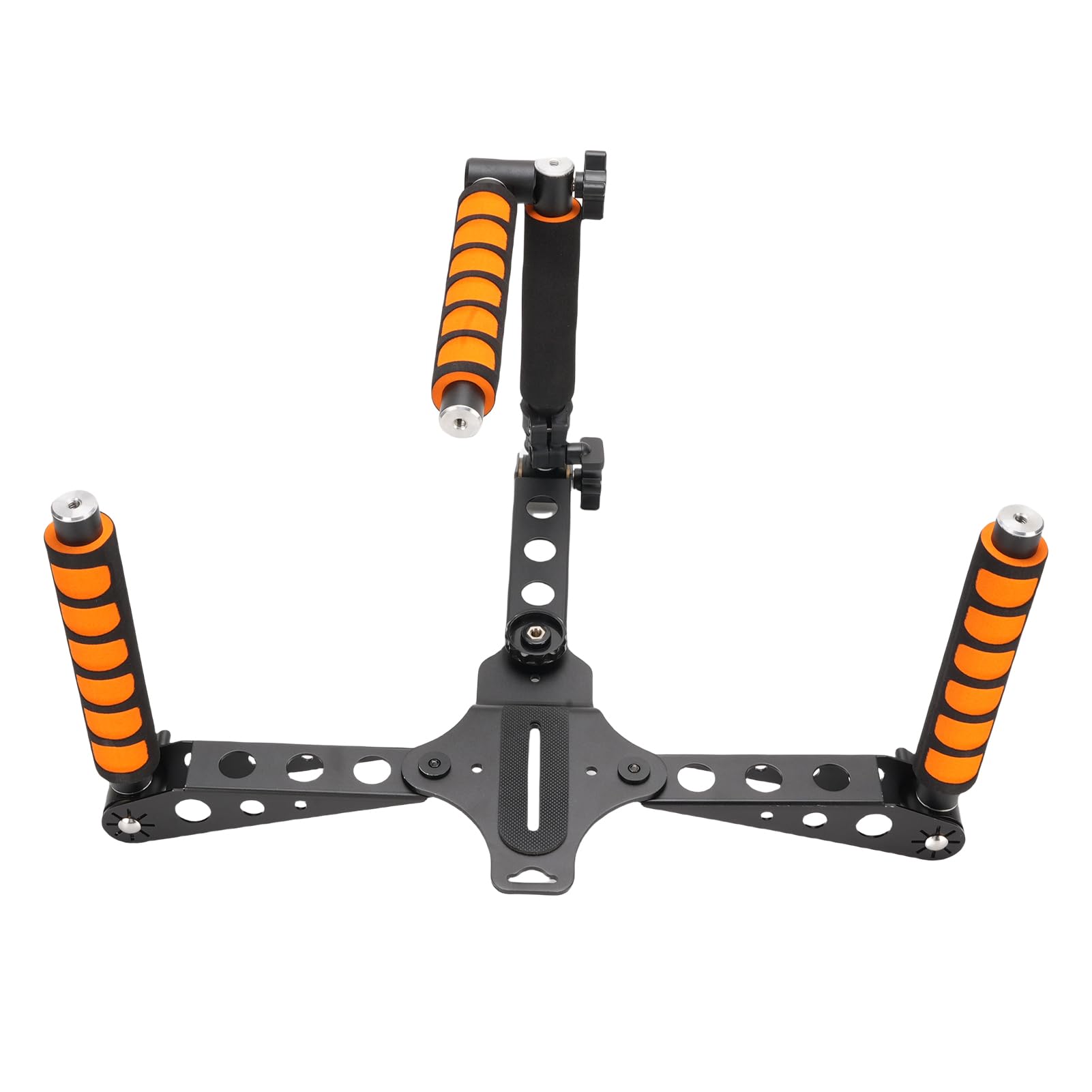 Luqeeg Kit de Stabilisateur d'épaule pour Appareil Photo, Support DSLR à Poignée Réglable, Stabilisateur de Poignée avec Support de Caméscope, Idéal pour Les Cinéastes Vloggers Live Streamers