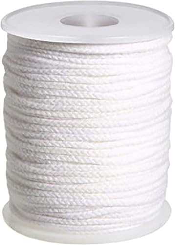 Velas de núcleo de algodón DIY cuerda para hacer rollo de velas de 200.1 ft de mecha de vela, herramientas de velas y mejoras para el hogar, luces