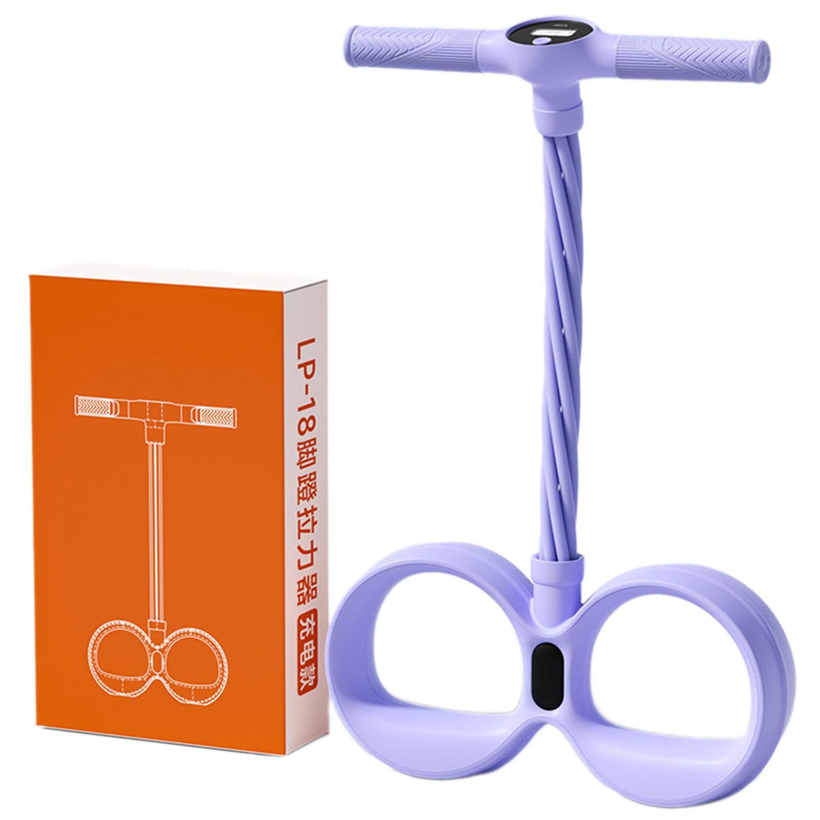 Inteligentny nożny, opaski oporowe na fitness, 6 rurowych taśm oporowych na pedały z cyfrowym licznikiem do brzucha, nóg, ramion, elastyczna taśma do jogi, wyszczuplania