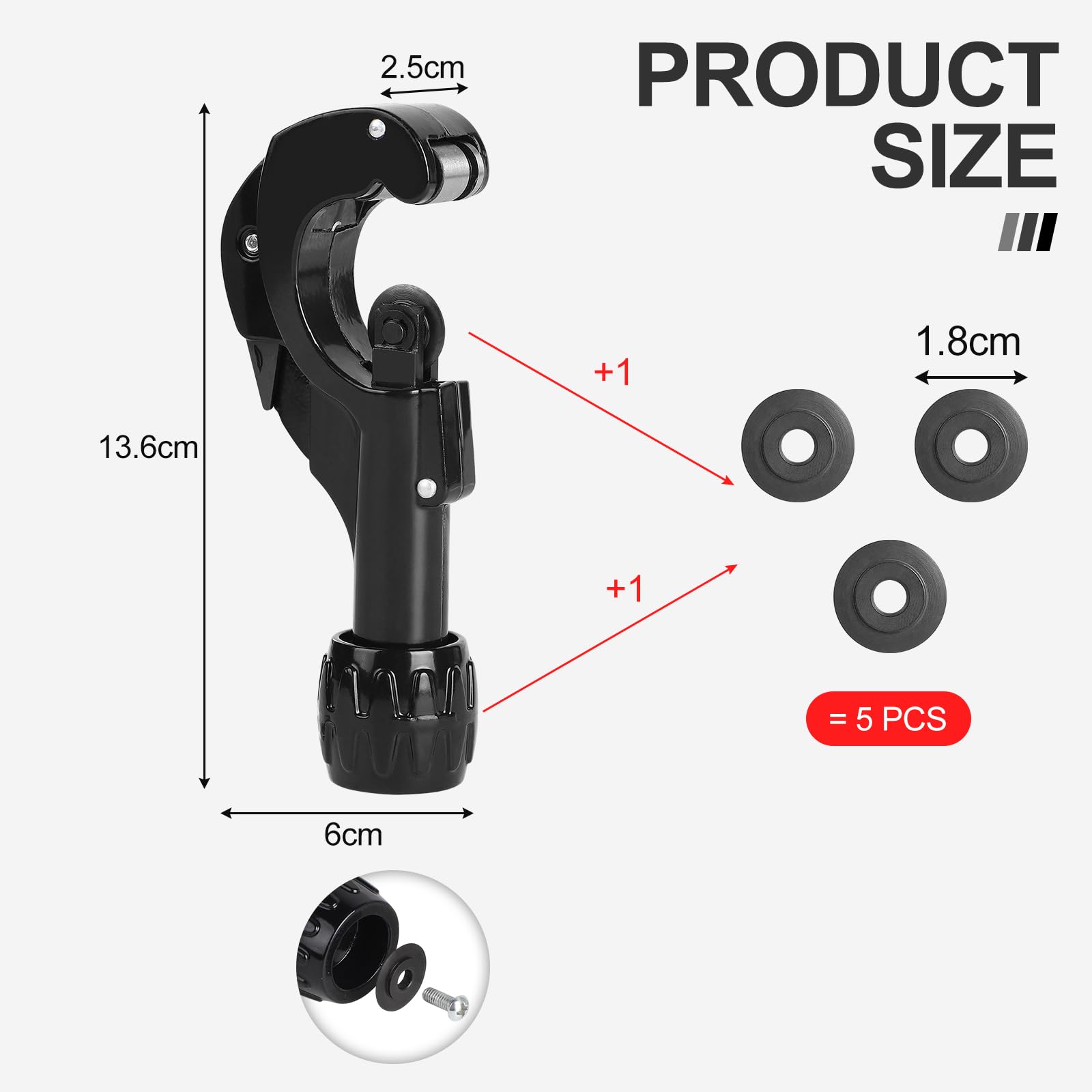 Rohrschneider Rohrschneider Mit 3 Ersatzrädern Und Entgratungsklinge Fur 3 35 Mm 18 1 38 Rohre Aus Kupfer Messing Leichtmetall Und Hart Pvc Kunststoff 79694127 Rohrschneider Rohrschneider Mit 3 Ersatzrädern Und Entgratungsklinge Fur 3 35 Mm 18 1 38 Rohre Aus Kupfer Messing Leichtmetall Und Hart Pvc Kunststoff 79694127