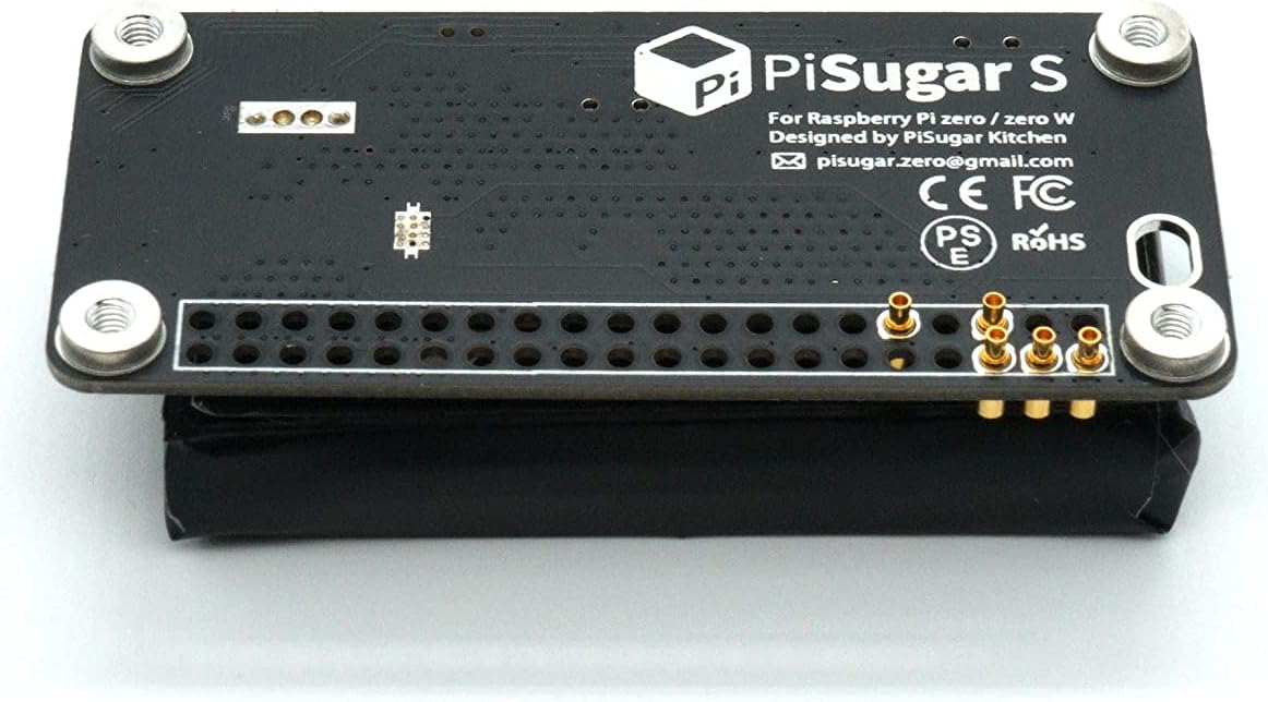 PiSugar S Portable 1200 mAh UPS Lithium Battery Pwnagotchi Power Module for Raspberry Pi-Zero W/WH Model Accessories handhold(Not Include Raspberry Pi)