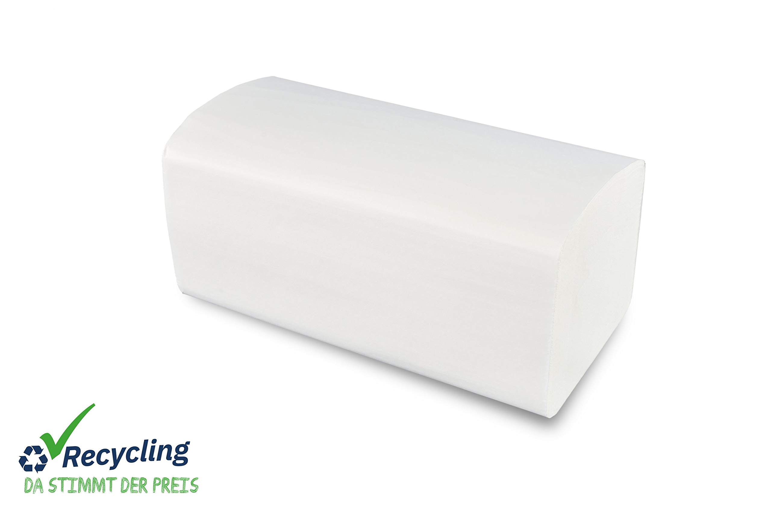Semy Top Papierhandtuch, 2-lagig, ZZ/V Falz, 25x21 cm, weiß, 1er Pack (1 x 4000 Stück), ST-88060
