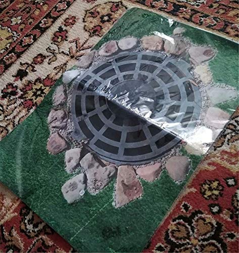 Doginthehole Bee Happy Printed Entrance Door Mat Dark Green Felt Entryway Doormat,Non Slip Rubber Backing Welcome Mat Front Door Rug Low Profile thumb #5