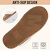 Misolin Womens Slipper Memory Foam Fluffy Slip-on House Suede Fur Lined/Anti-Skid Sole, Indoor & Outdoor Light Brown 5.5/6.5 UK, Light Brown #4