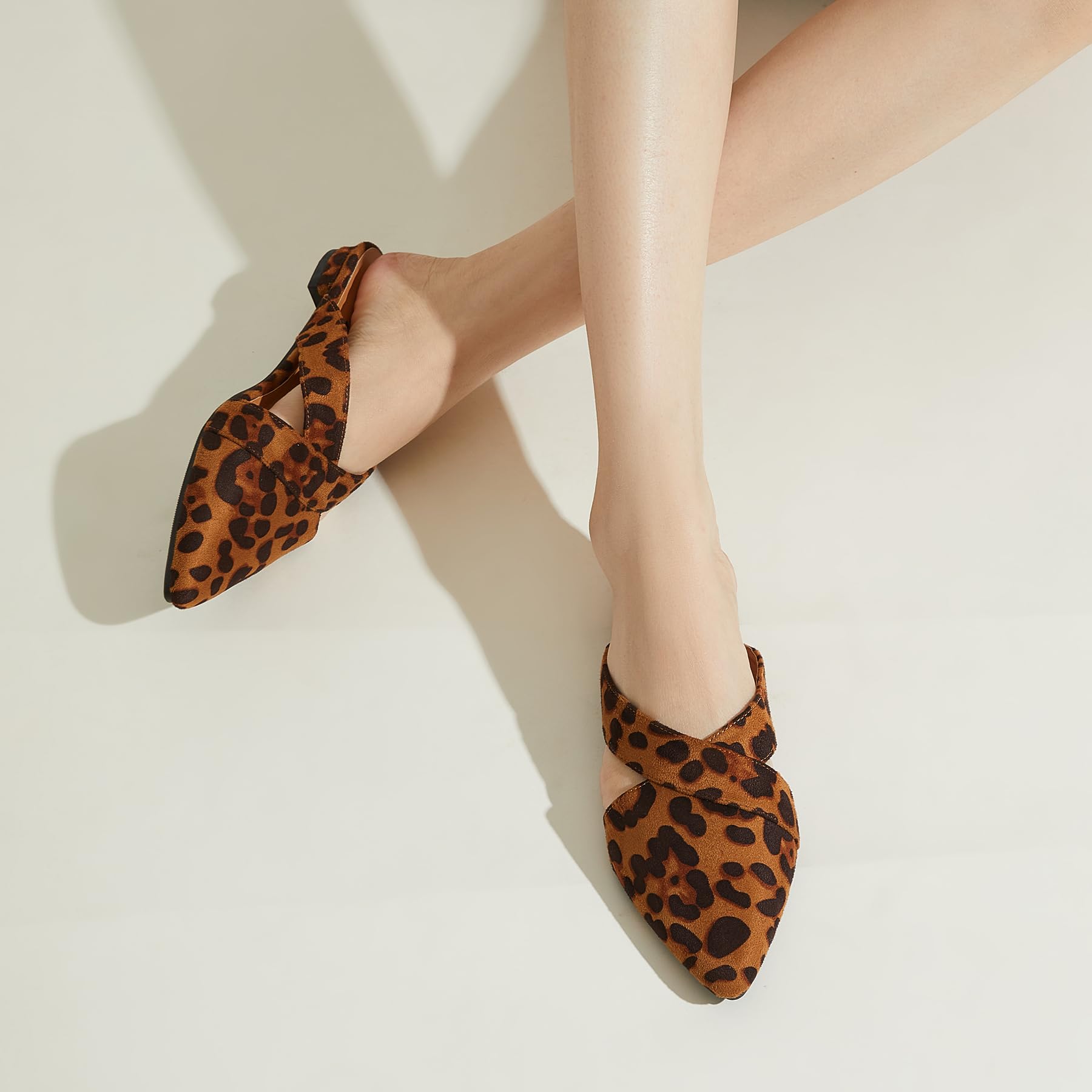 Rekayla Women’s Mules Closed Pointed Toe Backless Loafer Shoes for Women