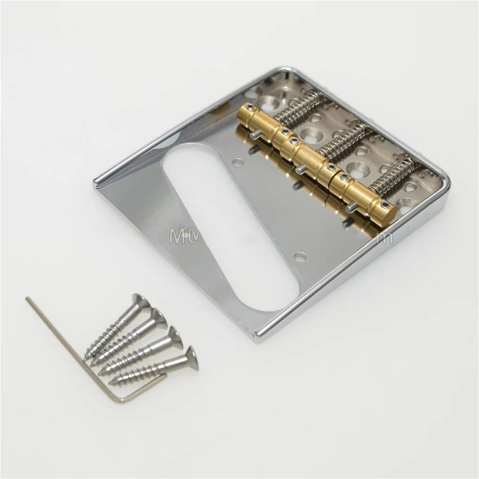 Bridge Parts Bridge Brass Saddle For TL Electric Guitar Aluminum Alloy Base Oblique