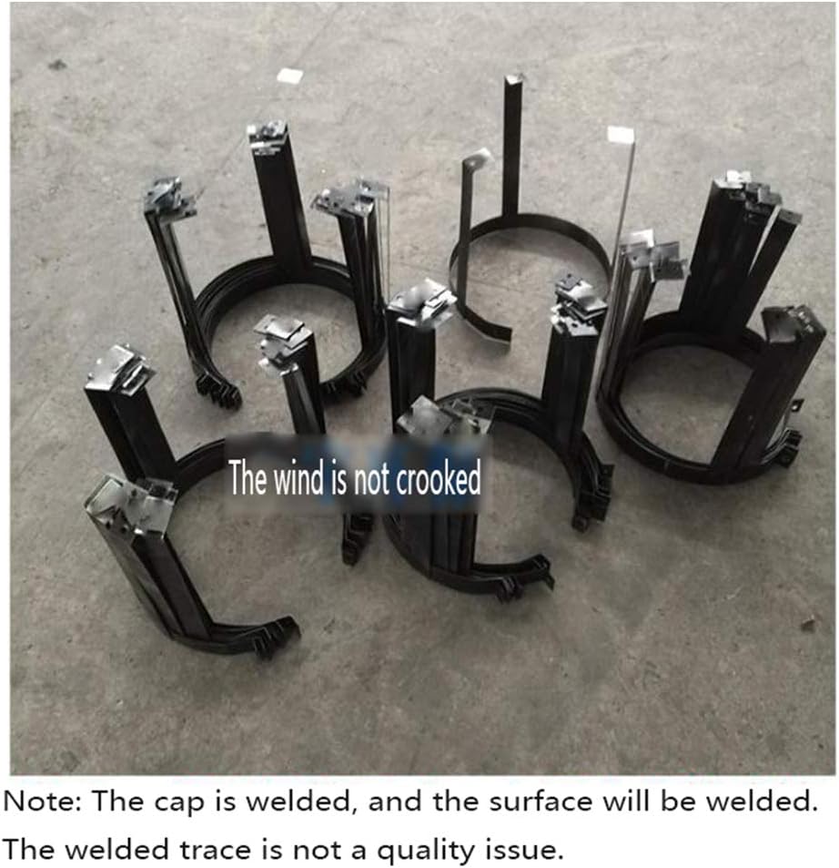 Chimney Cowl Stainless Steel, Ending Roof Cowl for Ducting Ventilation Cap Rain Hat Black (100mm)