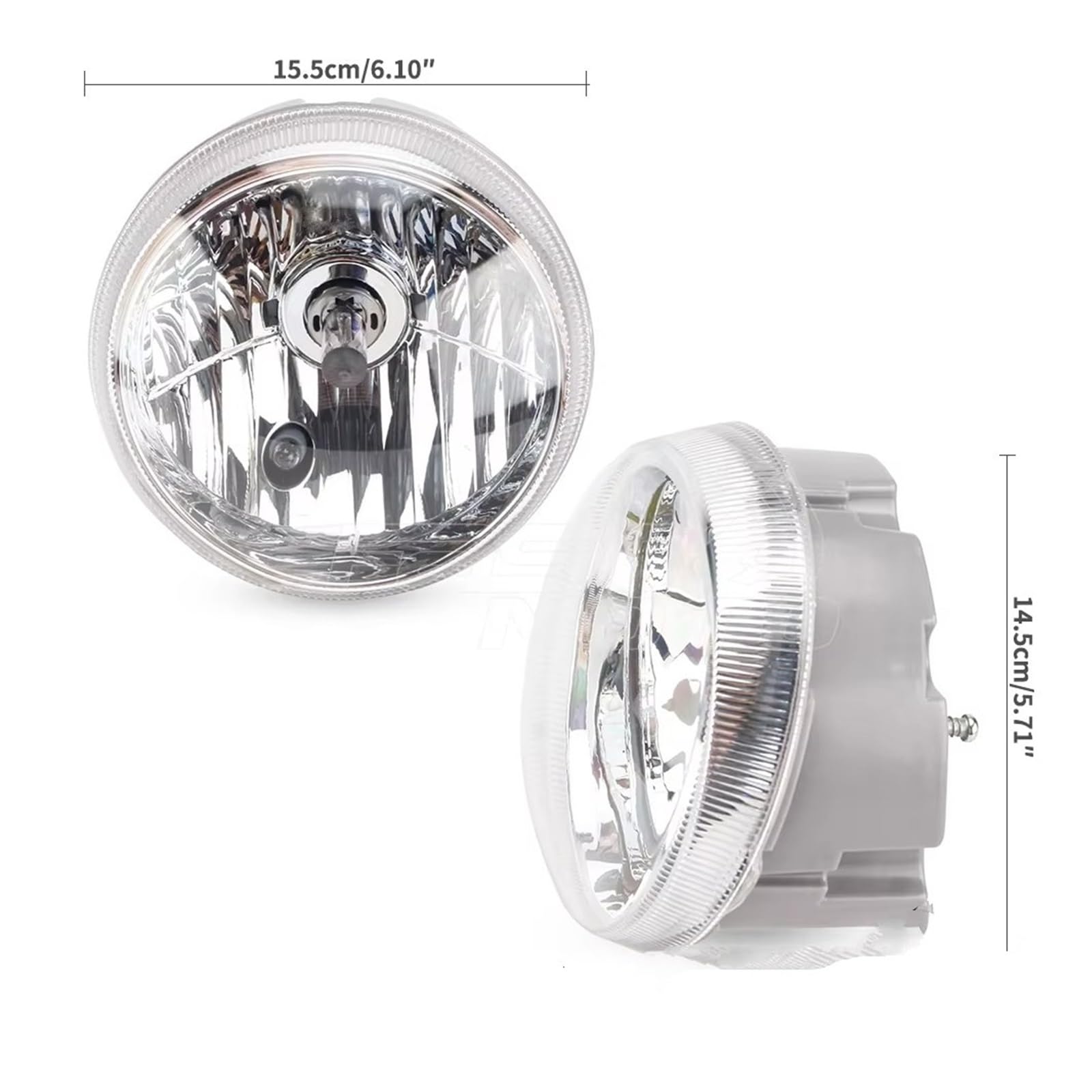 Phares Avant Phare Avant Remplacement Scooter pour LX150 pour LX125 Ampoule Ronde 12V Feux Croisement Route Projecteur Moto
