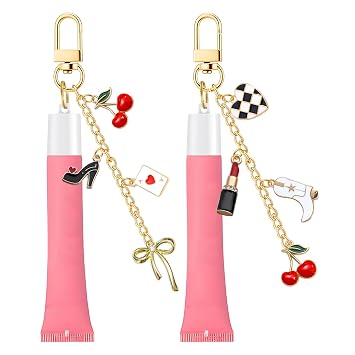 Bowknot Keychain Cap Compatible with Summer Friday 0.5Oz Lip Balm