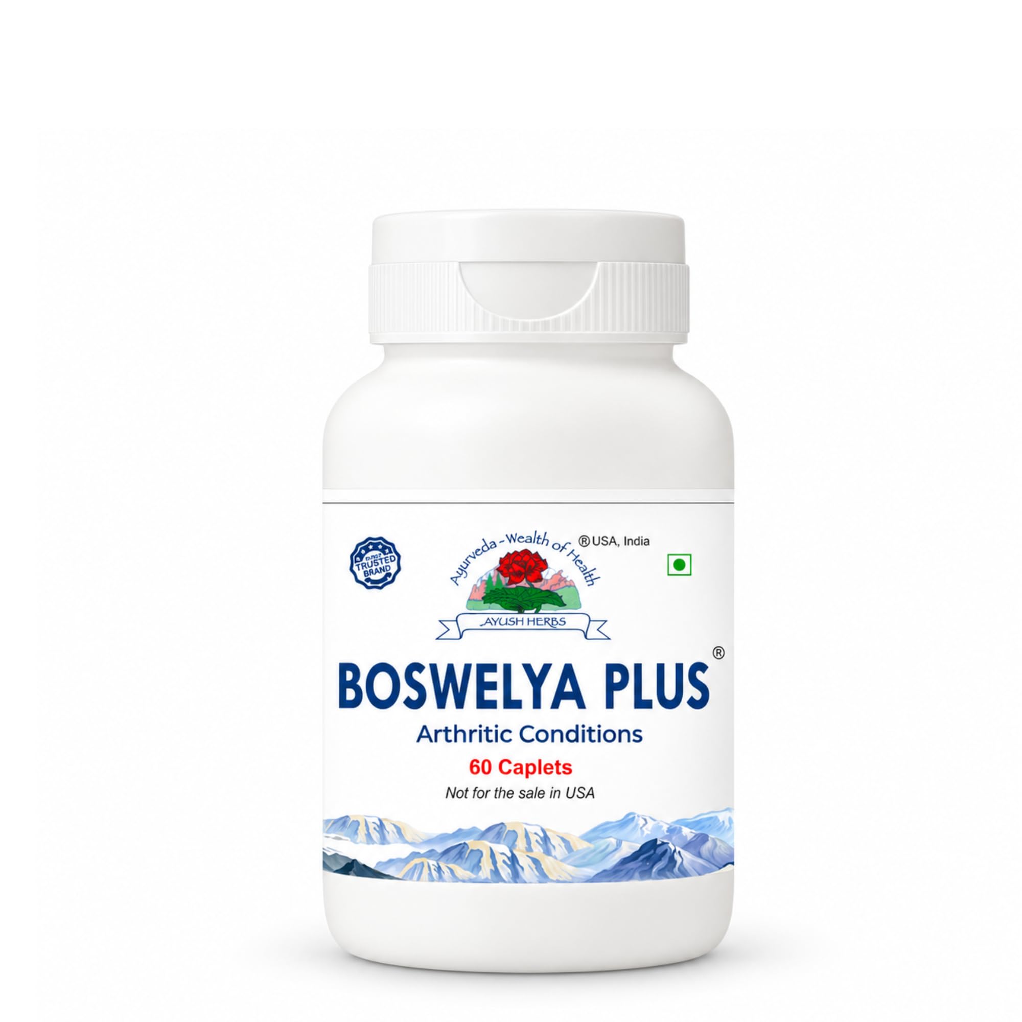 Ayush Herbs Boswelya Plus Bone and Joint Wellness Tablet|For Inflammation Relief and Joint Health,(60 Tablets)
