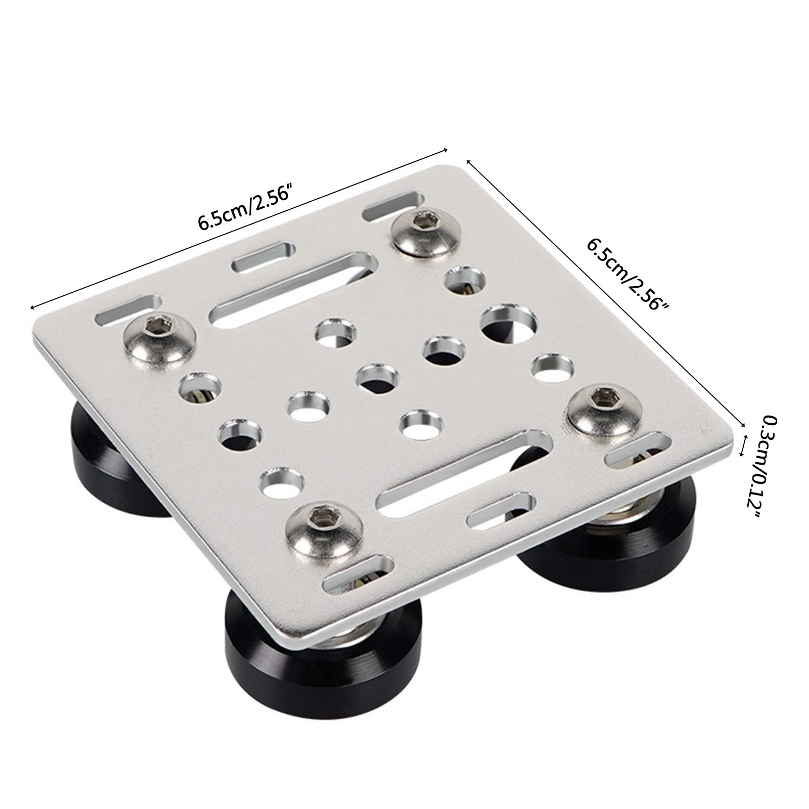 V-Slot Gantry Plate Kit For 3D Printer - Aluminum Alloy With 4 Pulleys, Wheels, Screws & Nuts - View #2
