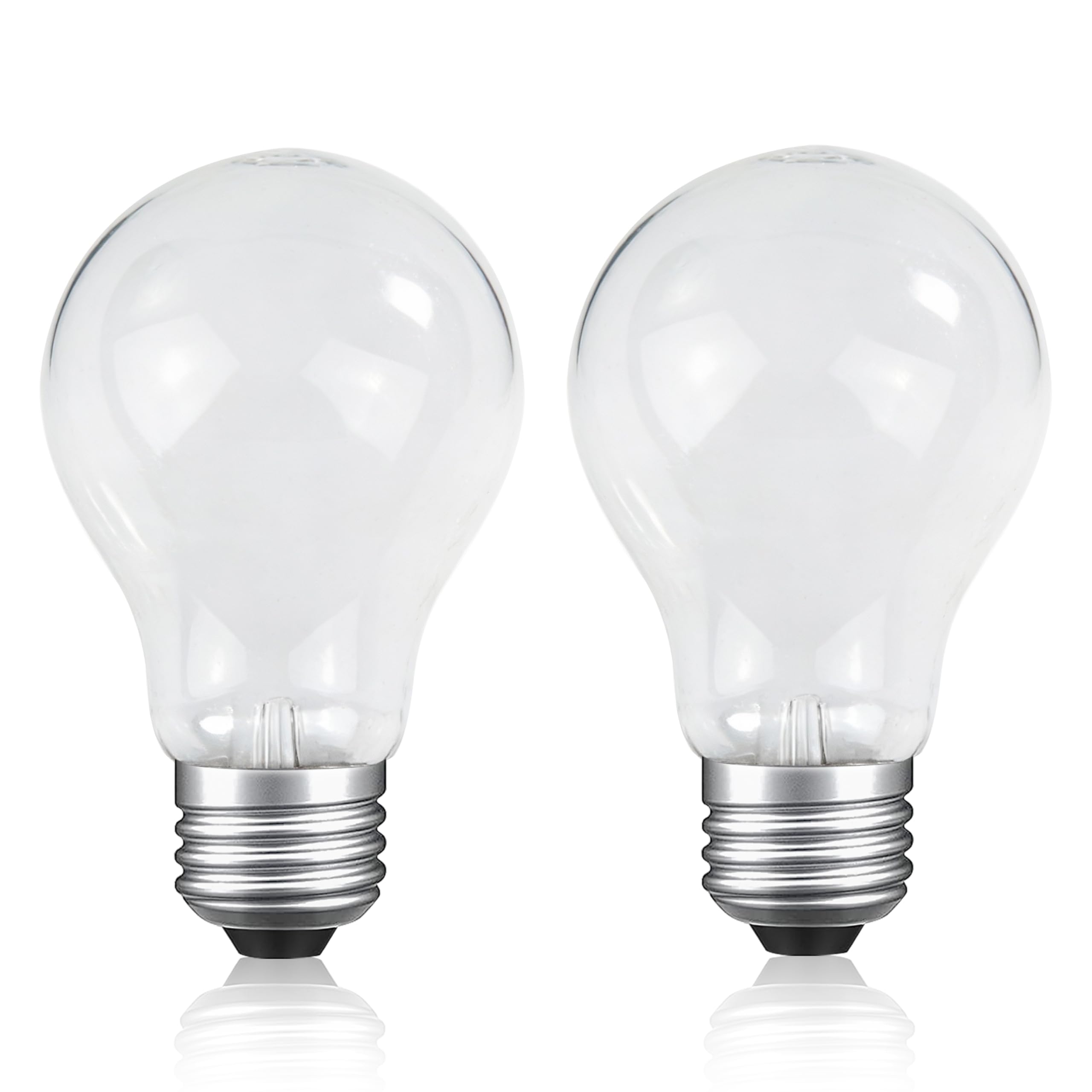 Hoimuv 75 Watt Incandescent Light Bulbs, A19 75 WATT Incandescent Light Bulb 75W A19 Shape（ 2PACK