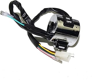Motorcycle Switch 25mm Universal Motorcycle Handlebar Switch Control Button for Turn Signal Headlight Horn On Off Switch (Color : Left)