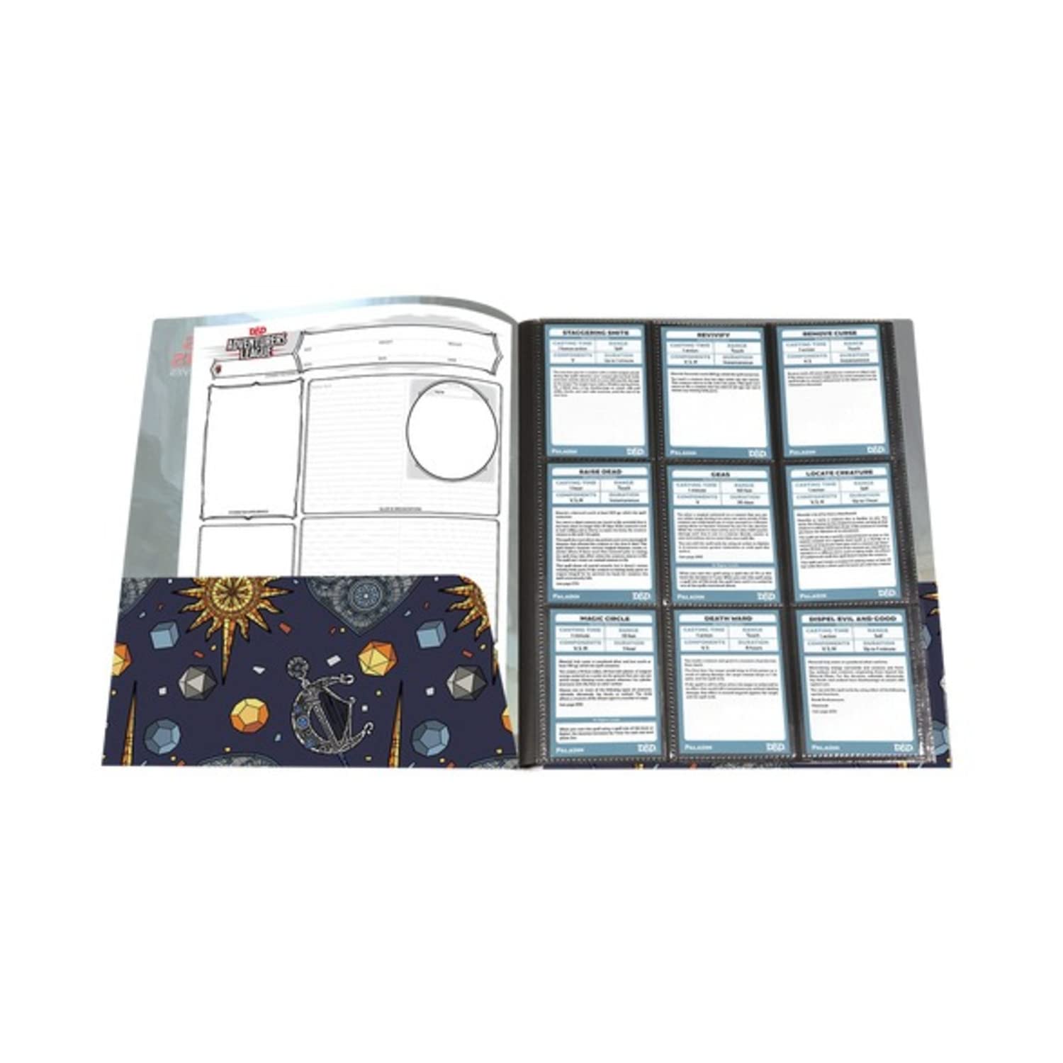 Porte-folio Personnage Donjons & Dragons: Honor Among Thieves - Organisez Feuilles De Perso, Cartes De Sorts, Autocollants