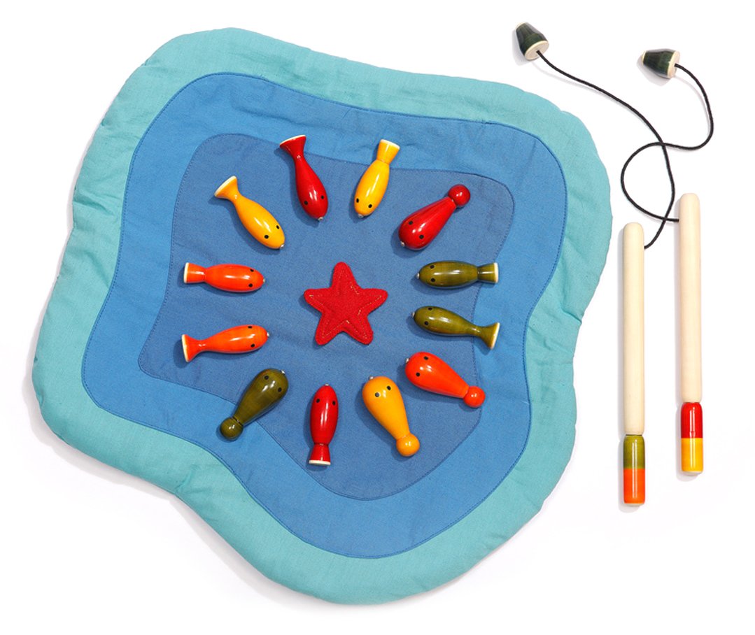 Buy Maya Organic Wood And Fabric Fish Pond Toy Online At Low Prices In India Amazon In
