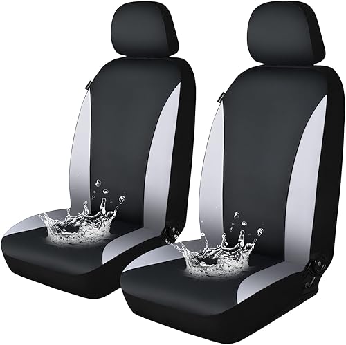 Funda impermeable para asiento delantero de automóvil, protector de asiento delantero de respaldo bajo, fundas interiores universales para SUV,