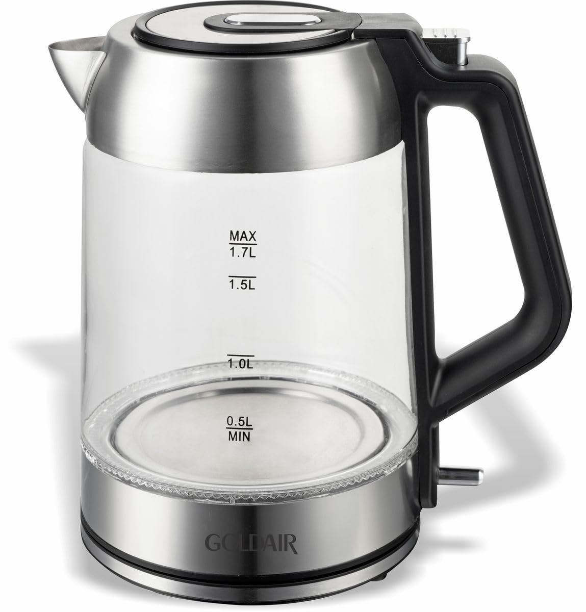 Goldair GGK-2000 Glass Kettle with water level markings