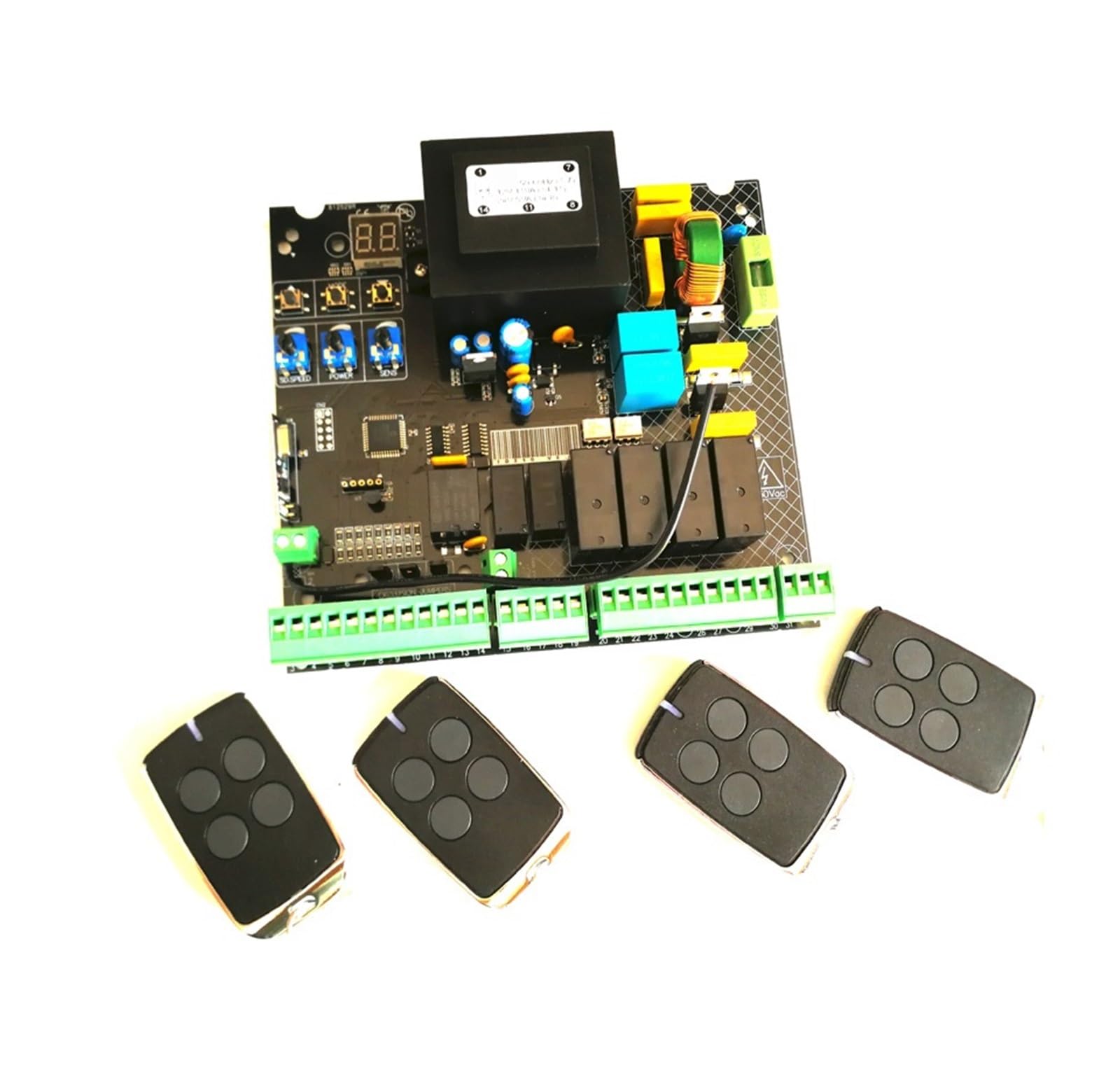 Motore Cancello Scorrevole, Scheda di controllo elettronica del circuito del controller 'unità di controllo del motore AC 'apriporta automatico del cancello a battente(Board 6 remotes)