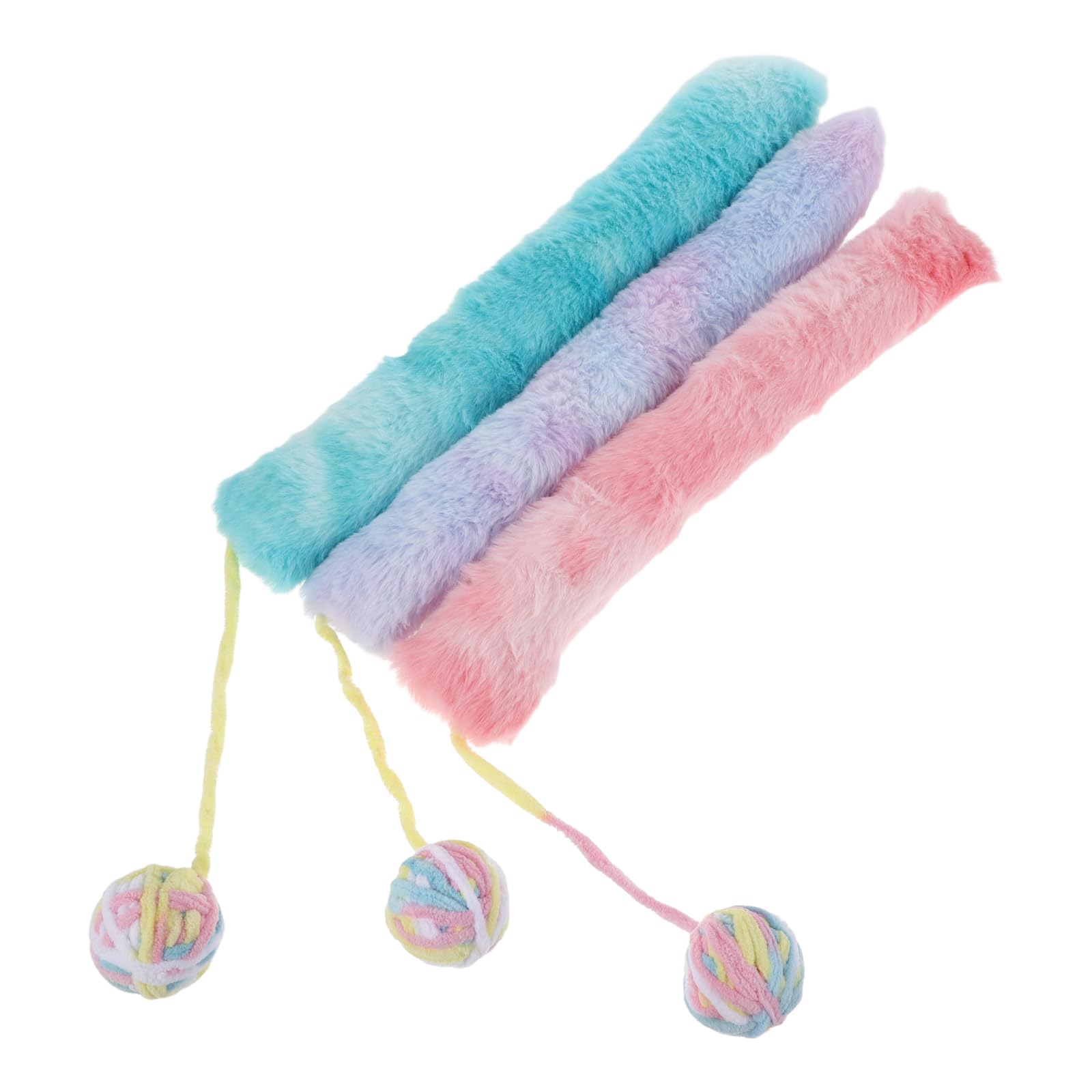 Evita arañazos con el peluche masticable para gatos Veemoon efecto tie-dye 3ud