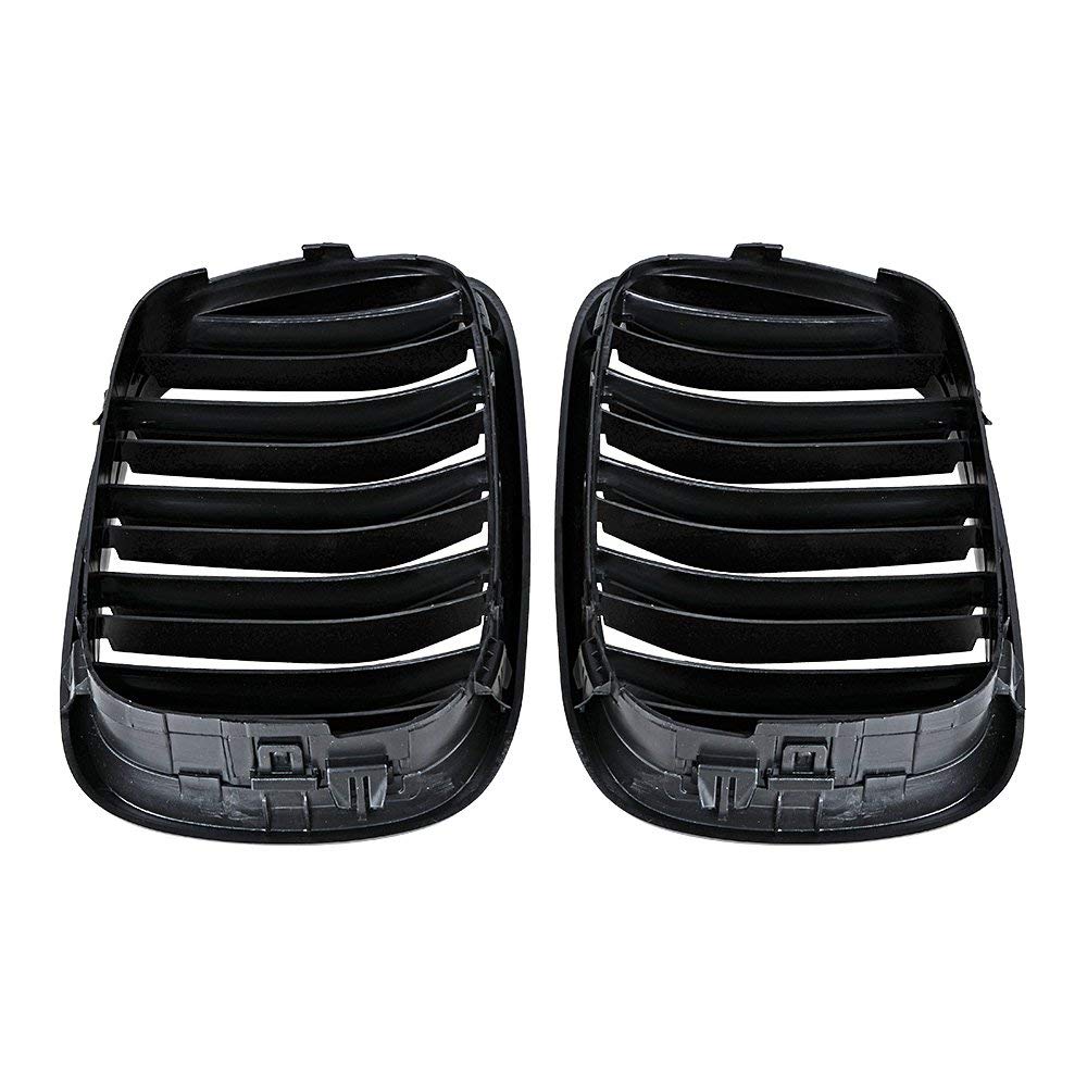 Rejilla negra para BMW E39 Serie 5 M5 1999-2003, plástico ABS, JK129, repuesto, clip