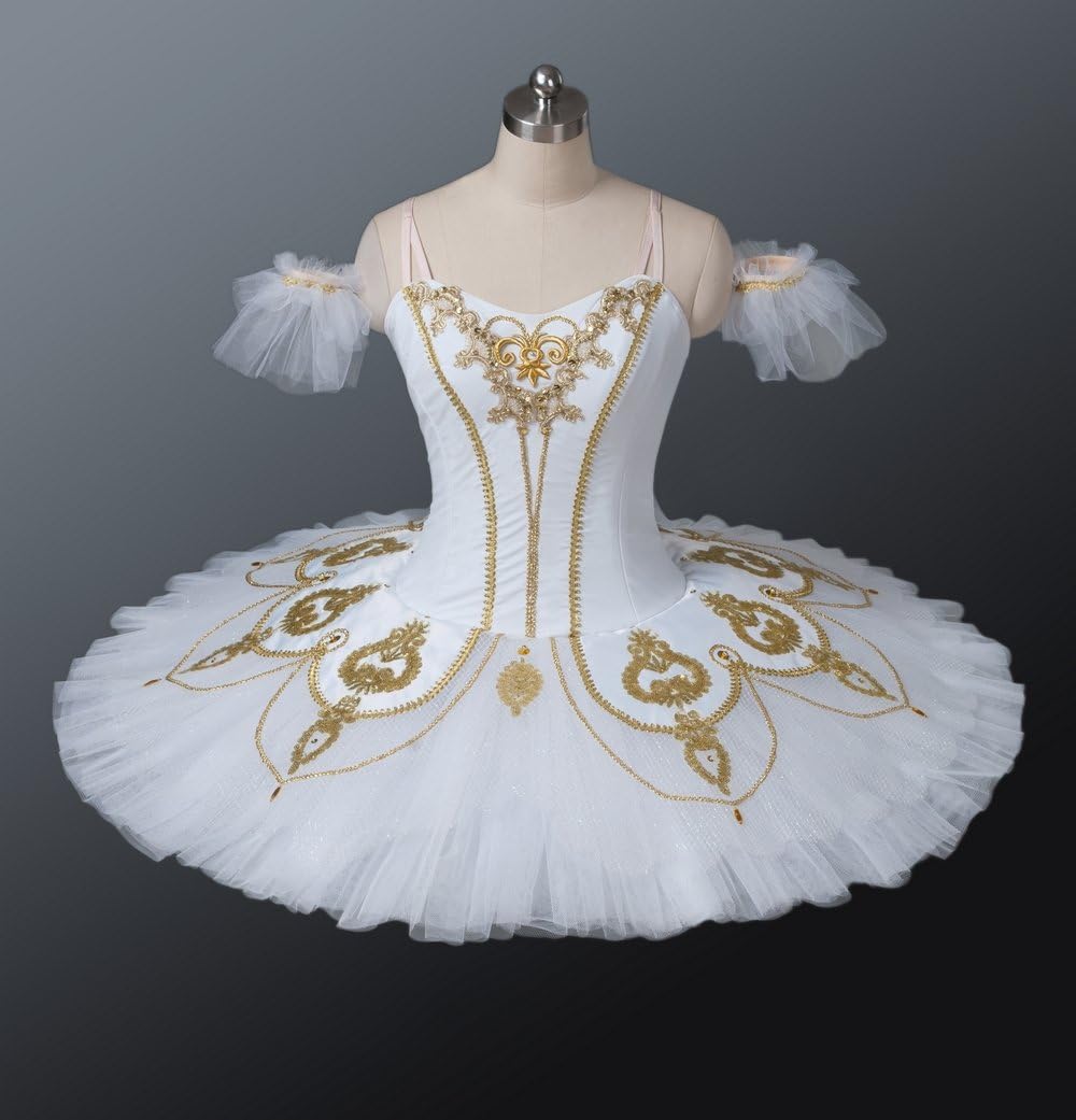 White Classical Professional Cabriole Ballet Tutu for