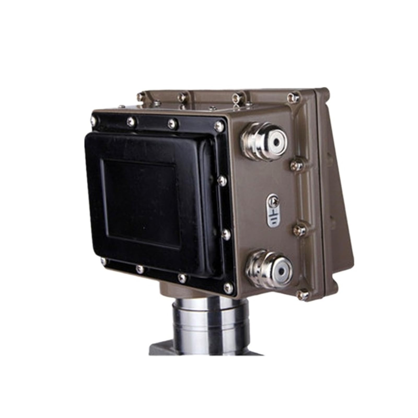 Caudalímetro de turbina gas rosca externa con pantalla LCD(‌3 inch)