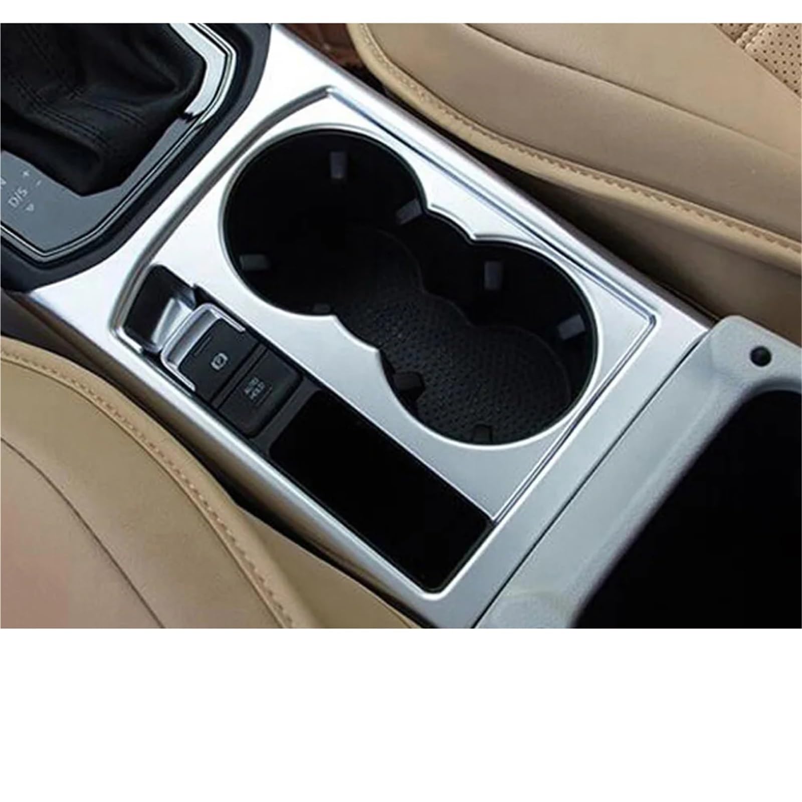 Auto Center Konsole Wasser Tasse Halter Rahmen Abdeckung Trim Innen Zubehör Für VW Für Touran 2016-2023