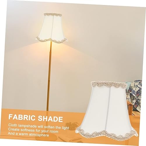 Miniatura 6 de DOITOOL 1 pantalla de tela blanca accesorios para lámpara colgante decoración del hogar pantalla retro europea lámpara de pared pantalla pantalla