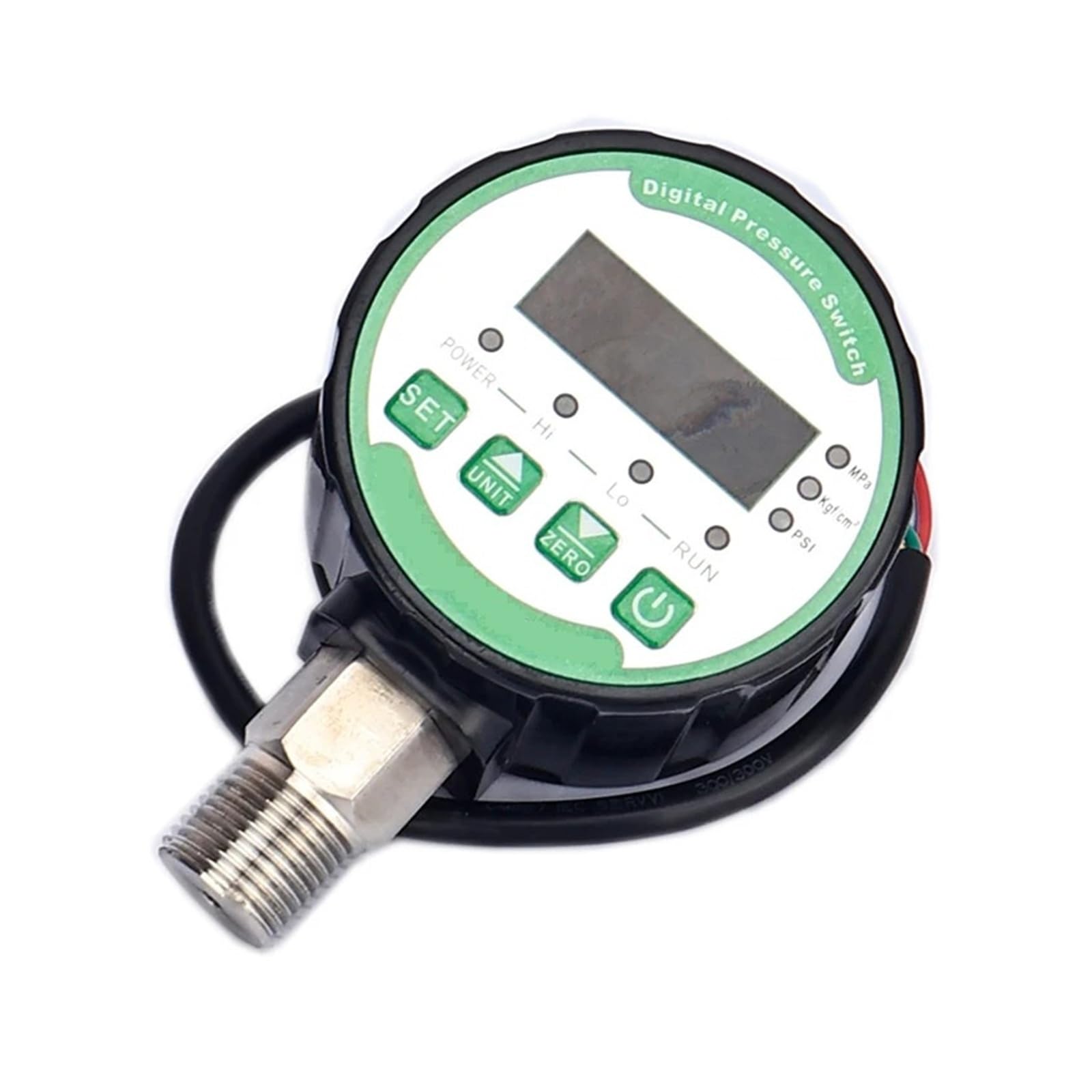 Manómetro, Controlador de interruptor presión digital Manómetro contacto eléctrico inteligente(0~60MPa)