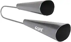 AGOGO DUPLO PRETO PROFISSIONAL COM BAQUETA (678)