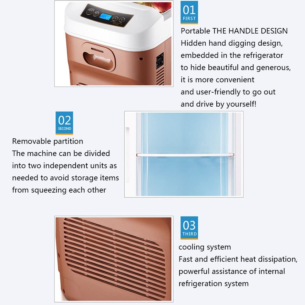 28L Frigo Portatile Auto Display LED AC DC Raffreddatore Riscaldatore