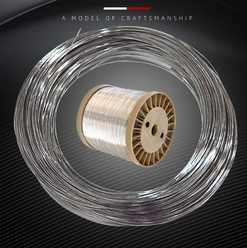 1/5/10M 304 Stainless Steel Single Wire Rope Soft Flexible Cable 0.1/0.2/0.3/0.4/0.5/0.6/0.8/1/1.2/1.5/2/3mmm Craft Jewelry - (Width: 0.4mmX10meters)