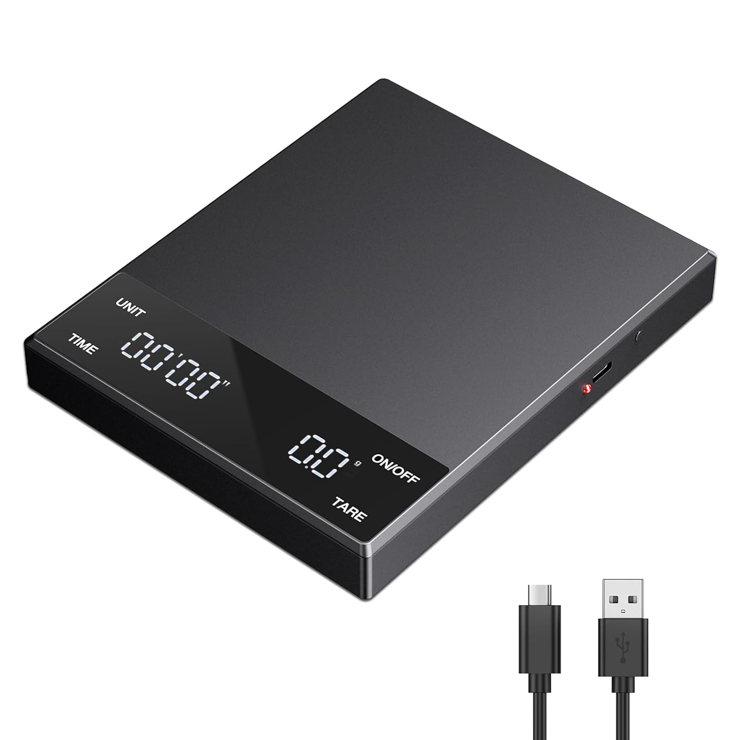 AMIR Digital Coffee Scale with Timer, 3Kg/0.1g High Precision ...