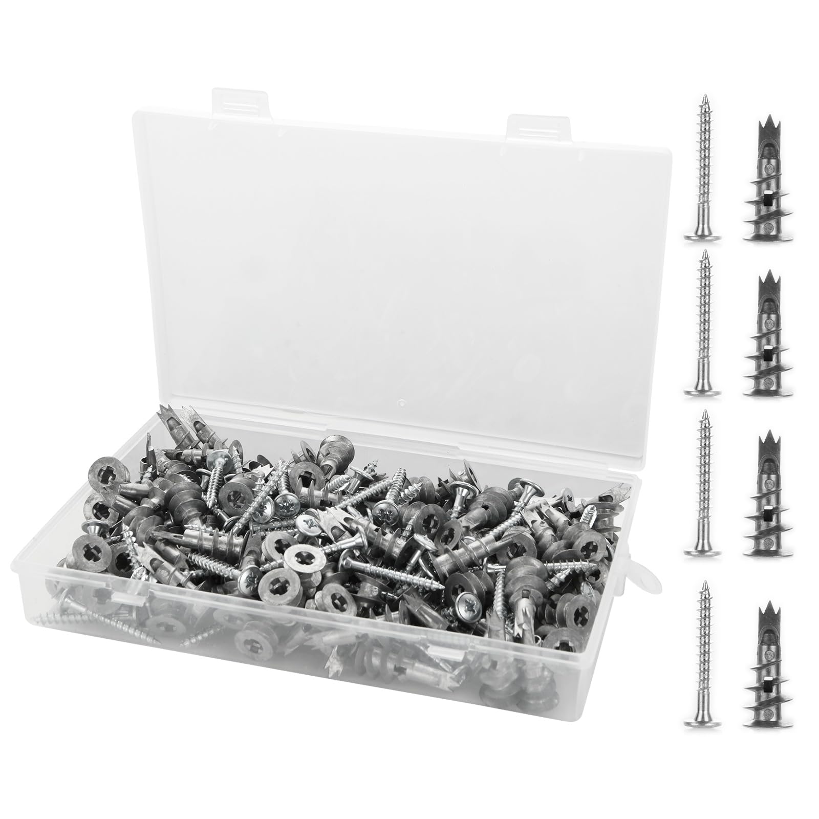 OVAQUIXI Set Di Ancoraggi Per Cartongesso Autoperforanti In Zinco - Foto 3