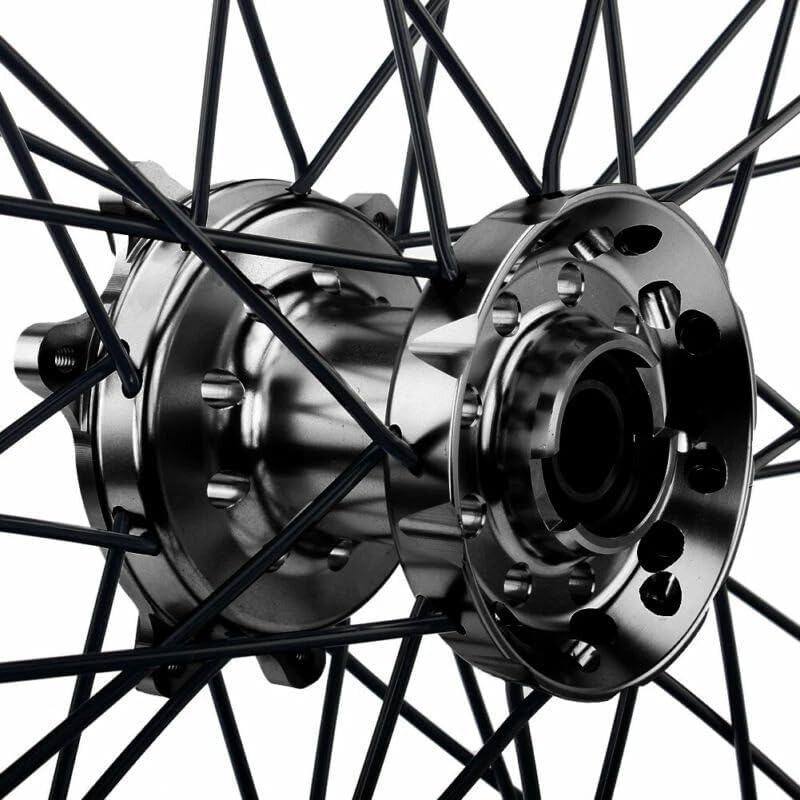 TOFR 21"/19" CNC Wheels Set for Honda CR125R CR250R CRF250R CRF450R 04-13 Red Rim Black Hub