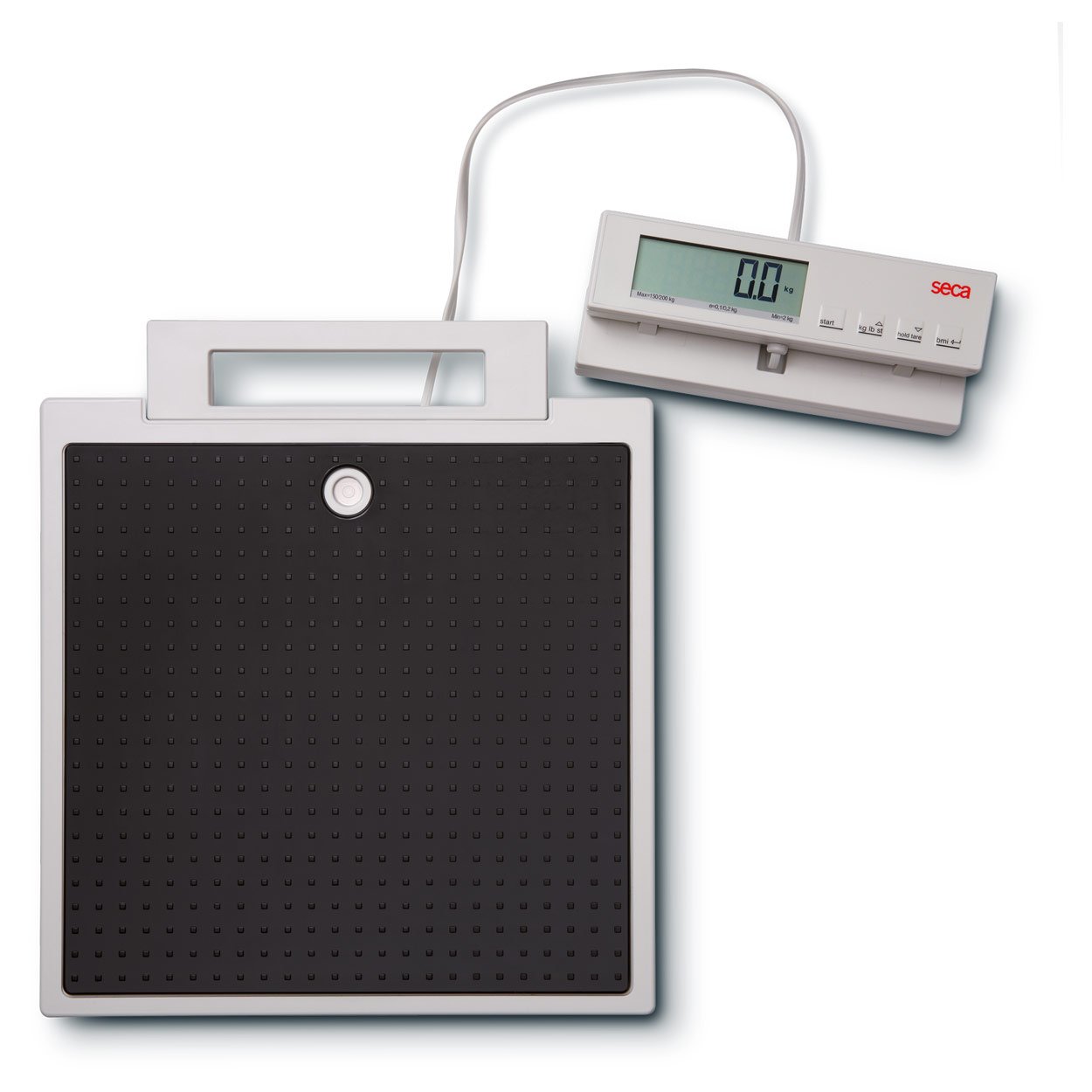 seca Personenwaage 869 mit Kabelfernanzeige, Teilung 100 g, Tragkraft 250 kg