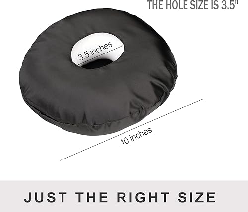 Miniatura 4 de Almohada de perforación desmontable con funda de almohada de seda, almohada de oreja fácil de limpiar con agujero para personas que duermen de lado,